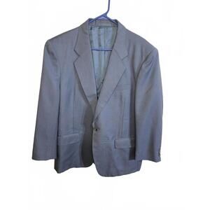 Vintage Men's Blue/Gray Suit by Houston Tailor 70's